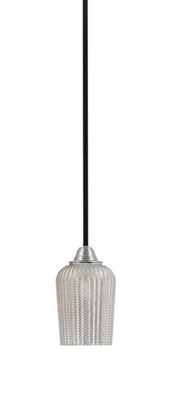 Toltec Lighting - 3401-MBBN-4253 - One Light Mini Pendant - Paramount - Matte Black & Brushed Nickel