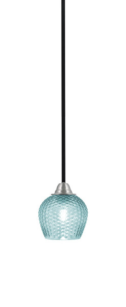 Toltec Lighting - 3401-MBBN-4605 - One Light Mini Pendant - Paramount - Matte Black & Brushed Nickel