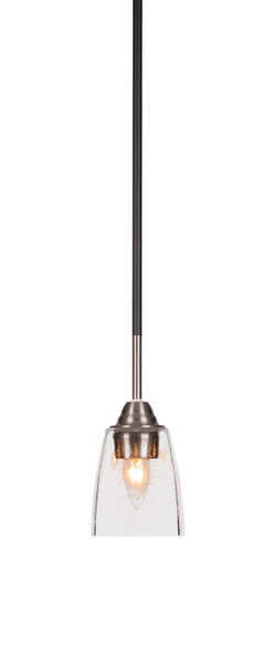 Toltec Lighting - 3401-MBBN-461 - One Light Mini Pendant - Paramount - Matte Black & Brushed Nickel