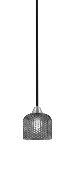Toltec Lighting - 3401-MBBN-4612 - One Light Mini Pendant - Paramount - Matte Black & Brushed Nickel