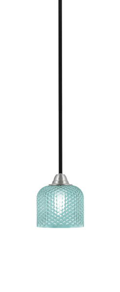 Toltec Lighting - 3401-MBBN-4615 - One Light Mini Pendant - Paramount - Matte Black & Brushed Nickel