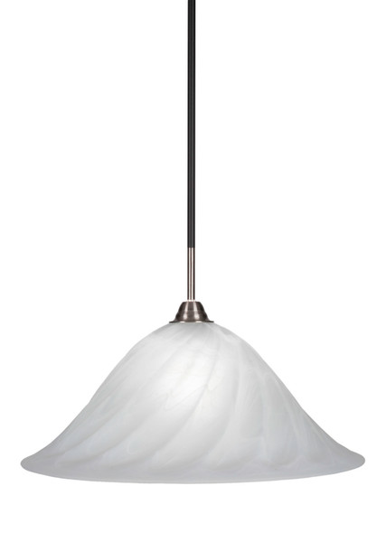 Toltec Lighting - 3401-MBBN-5781 - One Light Pendant - Paramount - Matte Black & Brushed Nickel