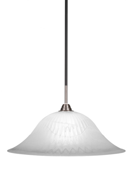 Toltec Lighting - 3401-MBBN-5881 - One Light Pendant - Paramount - Matte Black & Brushed Nickel