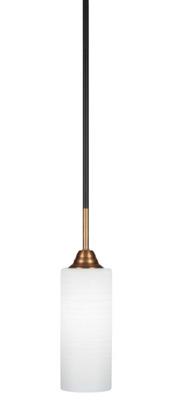 Toltec Lighting - 3401-MBBR-4091 - One Light Mini Pendant - Paramount - Matte Black & Brass