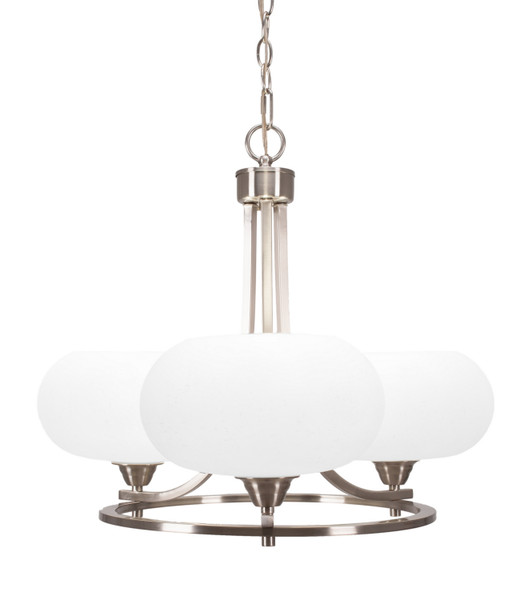Toltec Lighting - 3403-BN-214 - Three Light Chandelier - Paramount - Brushed Nickel