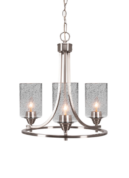 Toltec Lighting - 3403-BN-3002 - Three Light Chandelier - Paramount - Brushed Nickel