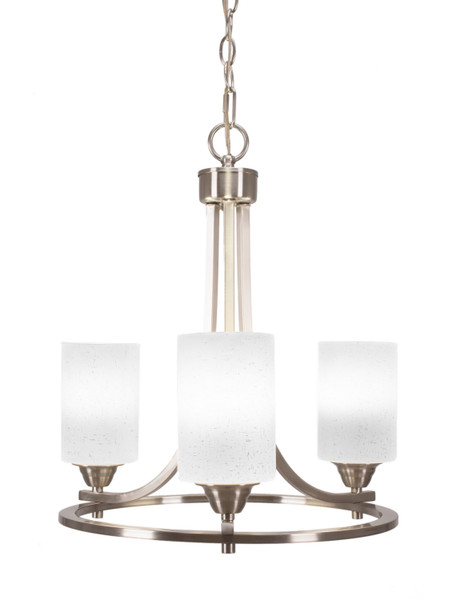 Toltec Lighting - 3403-BN-310 - Three Light Chandelier - Paramount - Brushed Nickel