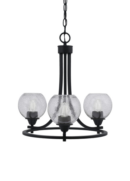 Toltec Lighting - 3403-MB-4102 - Three Light Chandelier - Paramount - Matte Black