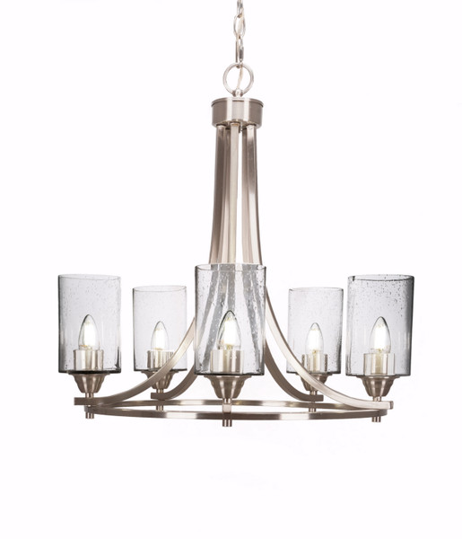 Toltec Lighting - 3405-BN-300 - Five Light Chandelier - Paramount - Brushed Nickel