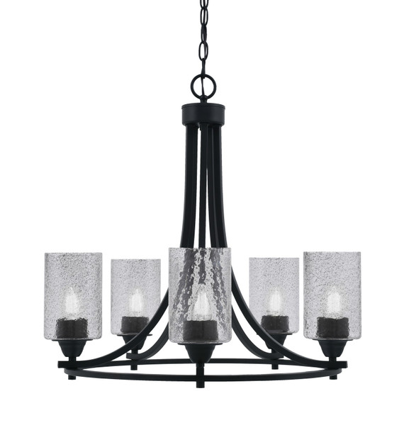 Toltec Lighting - 3405-MB-3002 - Five Light Chandelier - Paramount - Matte Black