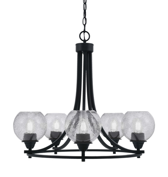 Toltec Lighting - 3405-MB-4102 - Five Light Chandelier - Paramount - Matte Black