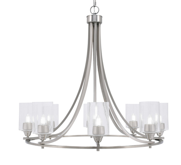 Toltec Lighting - 3408-BN-300 - Eight Light Chandelier - Paramount - Brushed Nickel