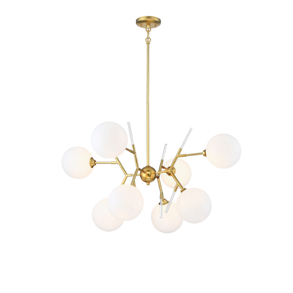 George Kovacs - P1488-248 - Eight Light Chandelier - Polares - Honey Gold