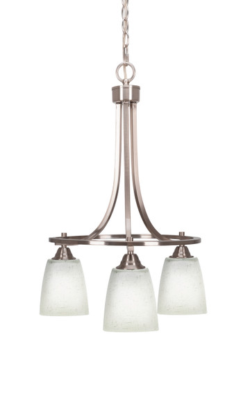 Toltec Lighting - 3413-BN-460 - Three Light Chandelier - Paramount - Brushed Nickel