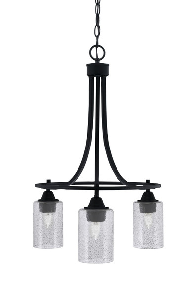 Toltec Lighting - 3413-MB-3002 - Three Light Chandelier - Paramount - Matte Black