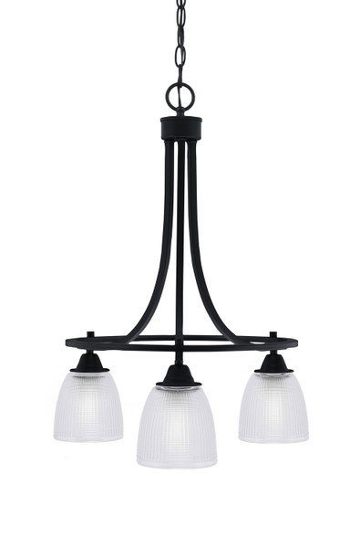 Toltec Lighting - 3413-MB-500 - Three Light Chandelier - Paramount - Matte Black