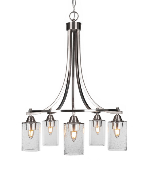 Toltec Lighting - 3415-BN-300 - Five Light Chandelier - Paramount - Brushed Nickel