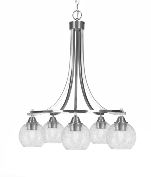 Toltec Lighting - 3415-BN-4102 - Five Light Chandelier - Paramount - Brushed Nickel