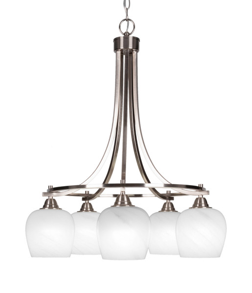 Toltec Lighting - 3415-BN-4811 - Five Light Chandelier - Paramount - Brushed Nickel