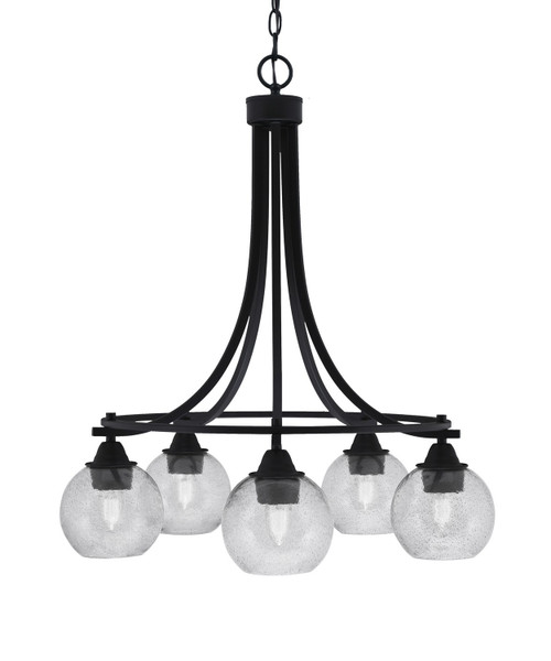 Toltec Lighting - 3415-MB-4102 - Five Light Chandelier - Paramount - Matte Black