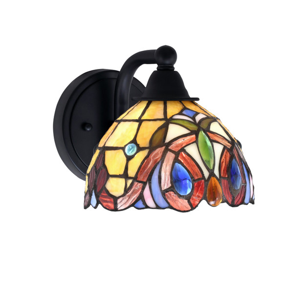 Toltec Lighting - 3421-MB-9445 - One Light Wall Sconce - Paramount - Matte Black