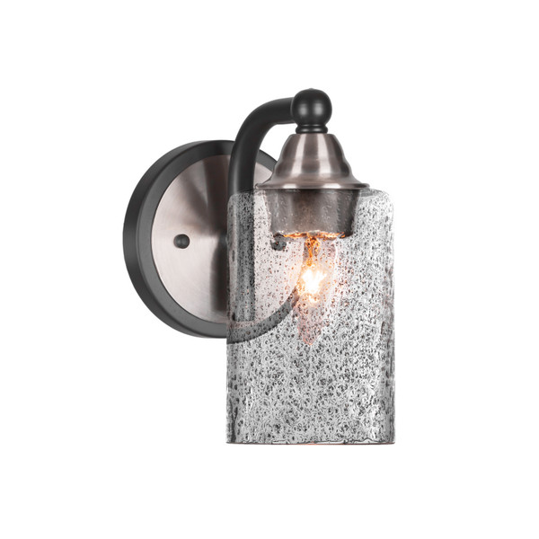 Toltec Lighting - 3421-MBBN-3002 - One Light Wall Sconce - Paramount - Matte Black & Brushed Nickel