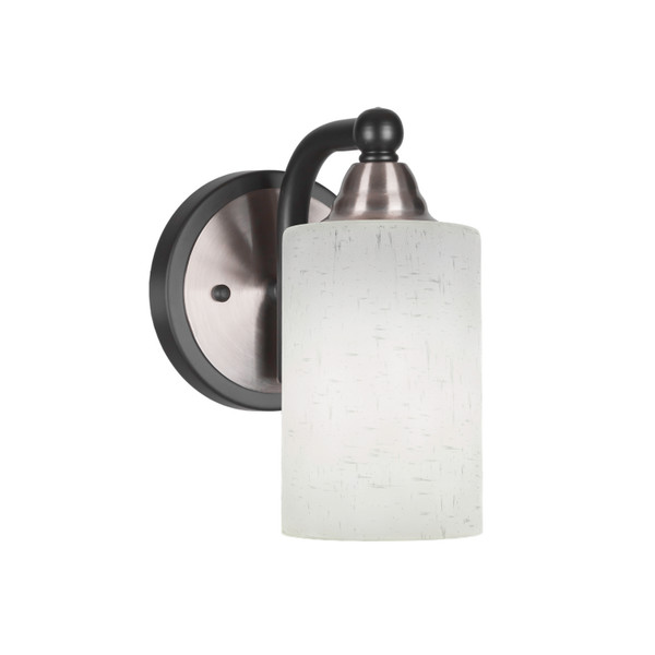 Toltec Lighting - 3421-MBBN-310 - One Light Wall Sconce - Paramount - Matte Black & Brushed Nickel