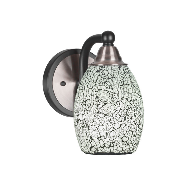 Toltec Lighting - 3421-MBBN-4165 - One Light Wall Sconce - Paramount - Matte Black & Brushed Nickel