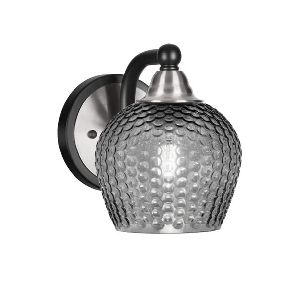 Toltec Lighting - 3421-MBBN-4602 - One Light Wall Sconce - Paramount - Matte Black & Brushed Nickel
