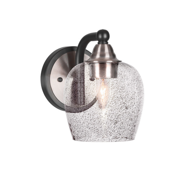 Toltec Lighting - 3421-MBBN-4812 - One Light Wall Sconce - Paramount - Matte Black & Brushed Nickel