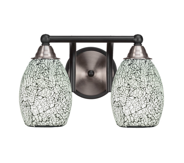 Toltec Lighting - 3422-MBBN-4165 - Two Light Bath Bar - Paramount - Matte Black & Brushed Nickel