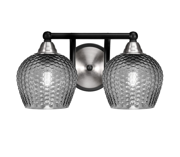 Toltec Lighting - 3422-MBBN-4602 - Two Light Bath Bar - Paramount - Matte Black & Brushed Nickel