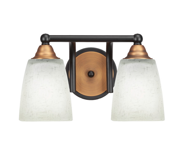 Toltec Lighting - 3422-MBBR-460 - Two Light Bath Bar - Paramount - Matte Black & Brass