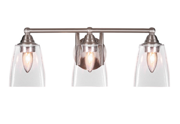 Toltec Lighting - 3423-BN-461 - Three Light Bath Bar - Paramount - Brushed Nickel