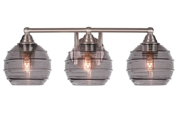 Toltec Lighting - 3423-BN-5112 - Three Light Bath Bar - Paramount - Brushed Nickel