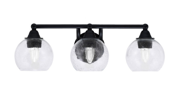 Toltec Lighting - 3423-MB-4100 - Three Light Bath Bar - Paramount - Matte Black