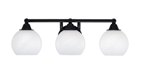 Toltec Lighting - 3423-MB-4101 - Three Light Bath Bar - Paramount - Matte Black