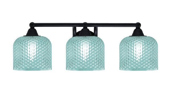 Toltec Lighting - 3423-MB-4615 - Three Light Bath Bar - Paramount - Matte Black