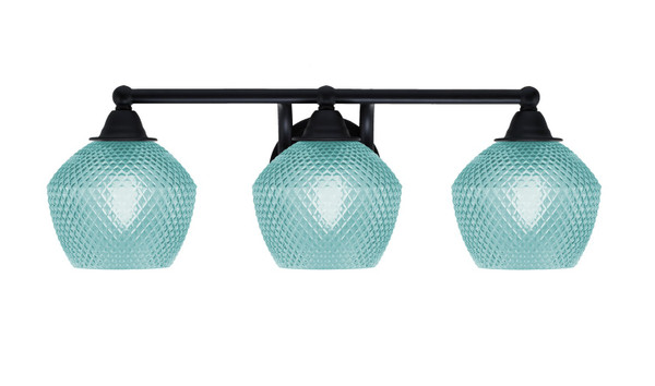 Toltec Lighting - 3423-MB-4625 - Three Light Bath Bar - Paramount - Matte Black