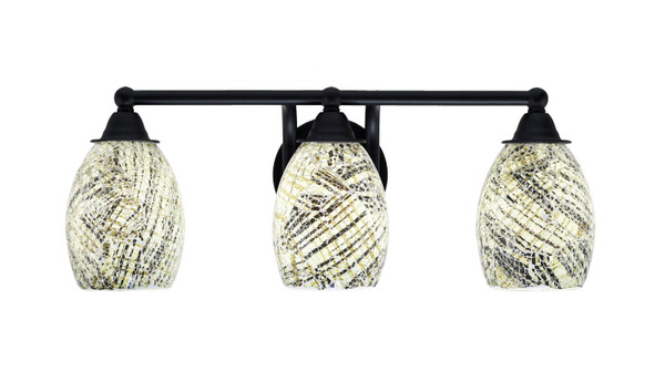Toltec Lighting - 3423-MB-5054 - Three Light Bath Bar - Paramount - Matte Black