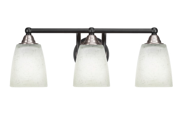 Toltec Lighting - 3423-MBBN-460 - Three Light Bath Bar - Paramount - Matte Black & Brushed Nickel