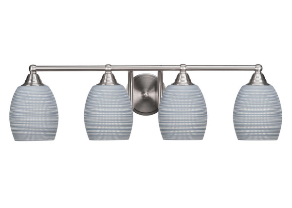 Toltec Lighting - 3424-BN-4022 - Four Light Bath Bar - Paramount - Brushed Nickel