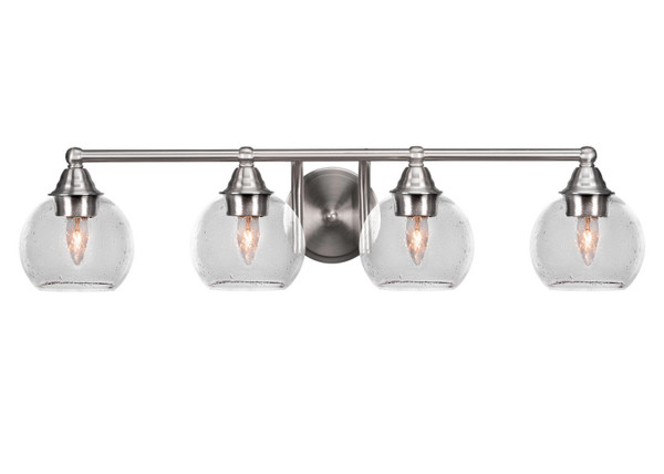 Toltec Lighting - 3424-BN-4100 - Four Light Bath Bar - Paramount - Brushed Nickel