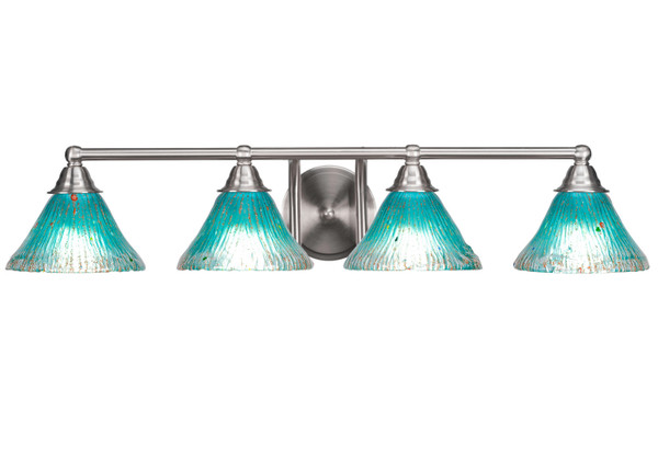 Toltec Lighting - 3424-BN-458 - Four Light Bath Bar - Paramount - Brushed Nickel