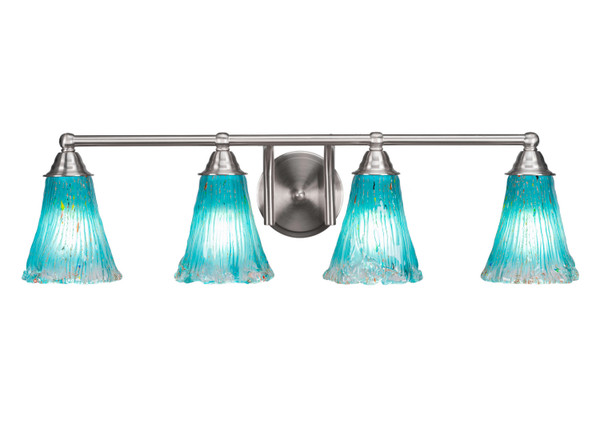 Toltec Lighting - 3424-BN-725 - Four Light Bath Bar - Paramount - Brushed Nickel