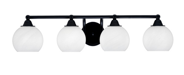 Toltec Lighting - 3424-MB-4101 - Four Light Bath Bar - Paramount - Matte Black