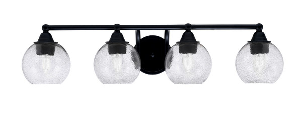 Toltec Lighting - 3424-MB-4102 - Four Light Bath Bar - Paramount - Matte Black