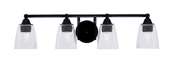 Toltec Lighting - 3424-MB-461 - Four Light Bath Bar - Paramount - Matte Black