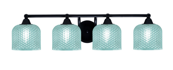 Toltec Lighting - 3424-MB-4615 - Four Light Bath Bar - Paramount - Matte Black