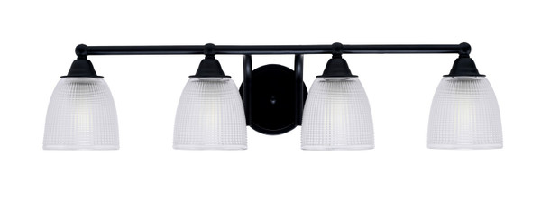 Toltec Lighting - 3424-MB-500 - Four Light Bath Bar - Paramount - Matte Black